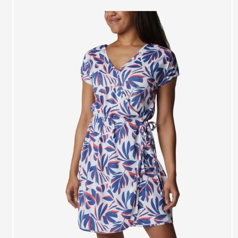 Chill River Print Wrap Dress - Women's M